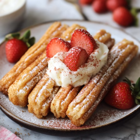 Strawberry Shortcake Churro