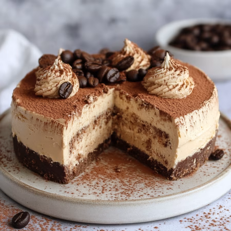 Tiramisu Cold Brew Coffee Cheesecake Recipe