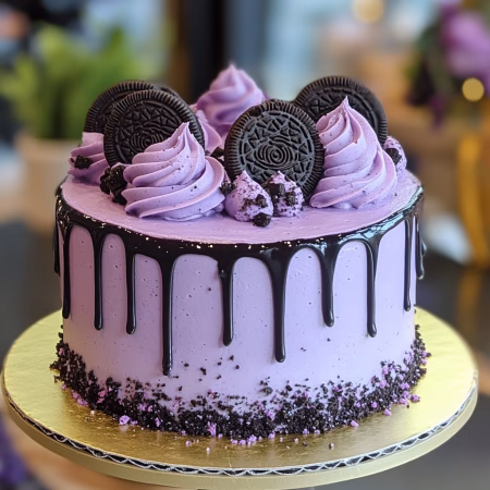 Ube Oreo Cake