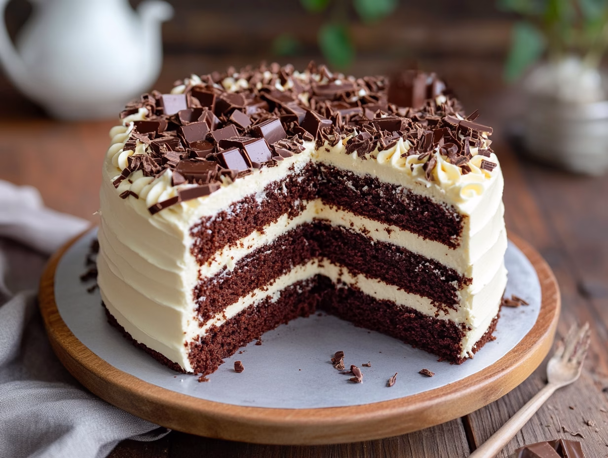 Vanilla and Chocolate Cake 1 png