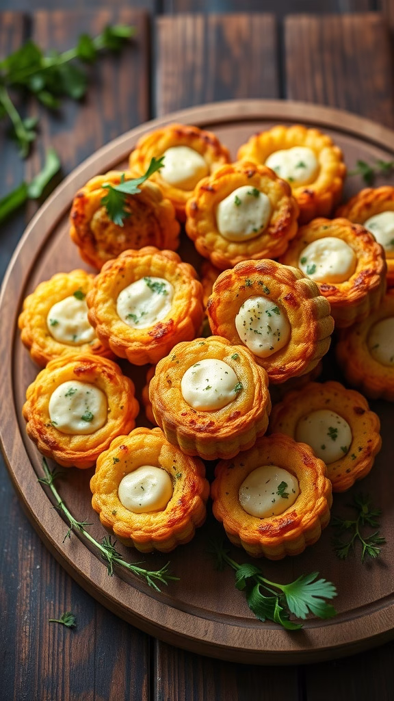Delicious almojábanas, a cheesy corn delicacy from Colombia.