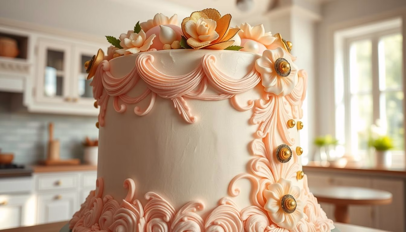 detailed cake decoration