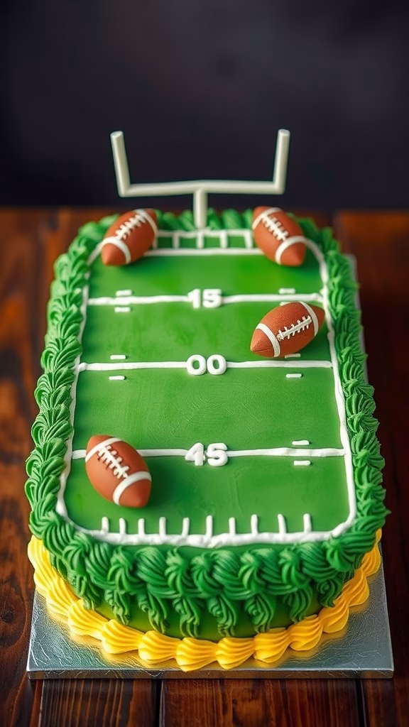 football field cake 1