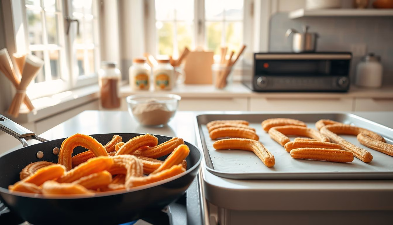 frying vs baking churros