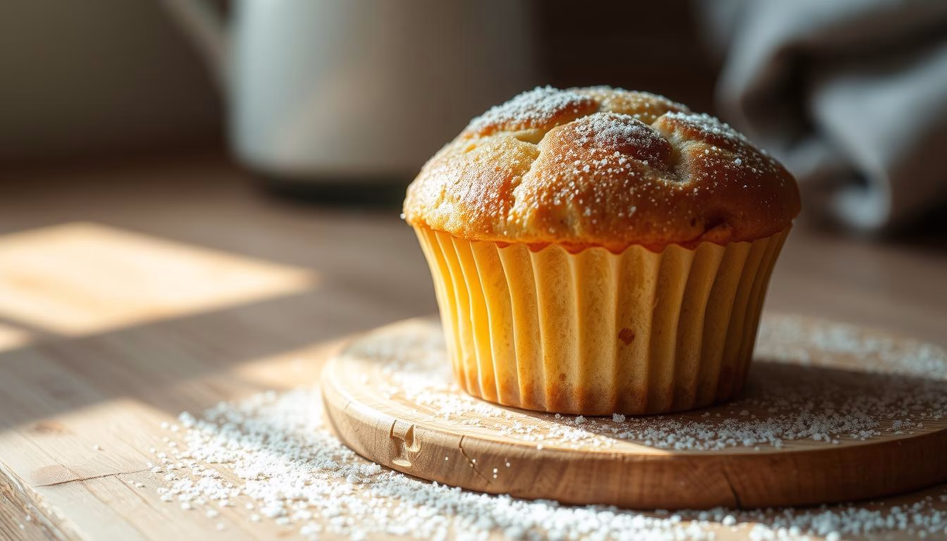 muffin with sugar topping