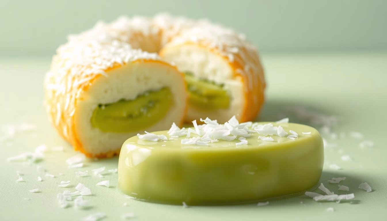 pandan coconut dessert