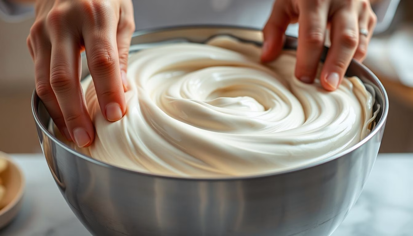 smooth dessert mixing