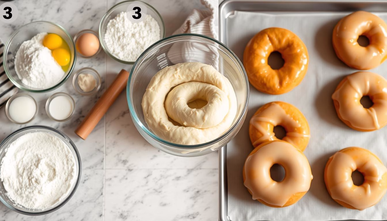 step-by-step donut process