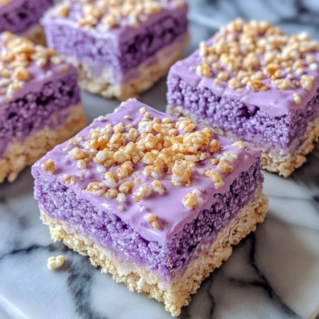 ube rice krispies