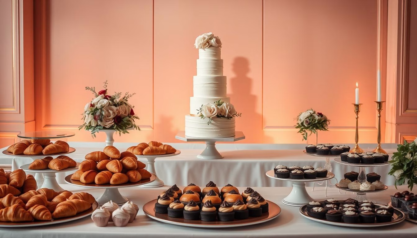 wedding dessert table