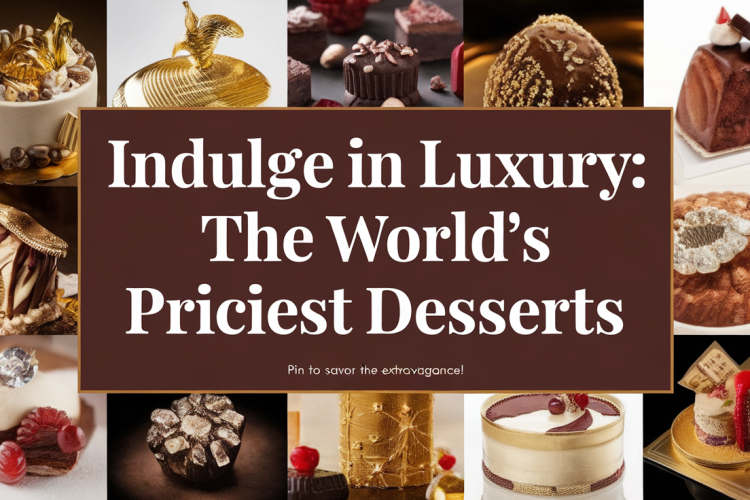 World’s Most Luxurious and Expensive Desserts Globally