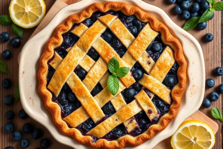 Basil Lemon Blueberry Pie: Summer’s Ultimate Dessert Twist