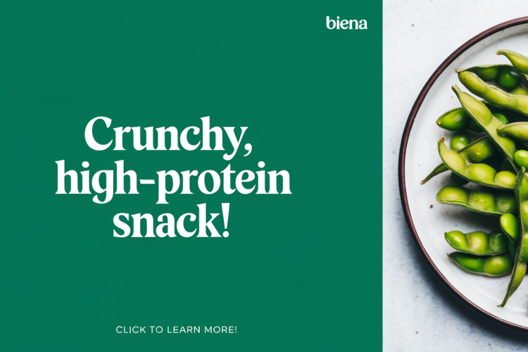 Biena Crispy Edamame: High-Protein Plant-Based Snack