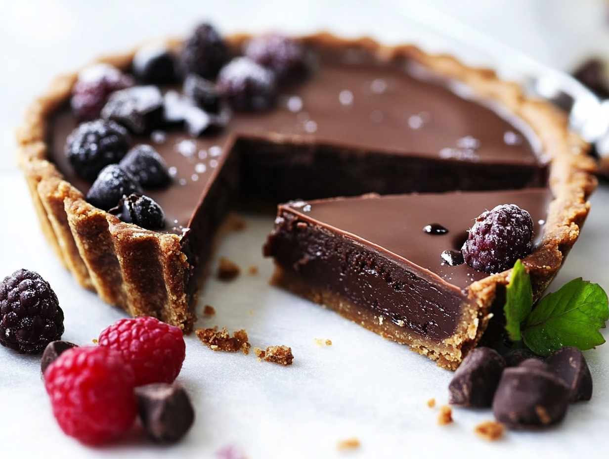 Bittersweet Chocolate Truffle Tart