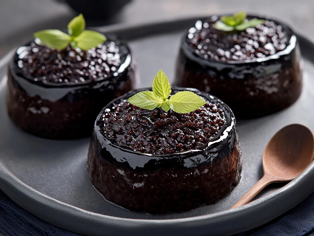 Black Sticky Rice Pudding