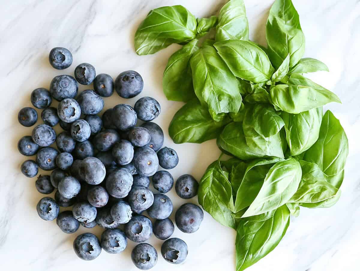 Blueberries and Basil