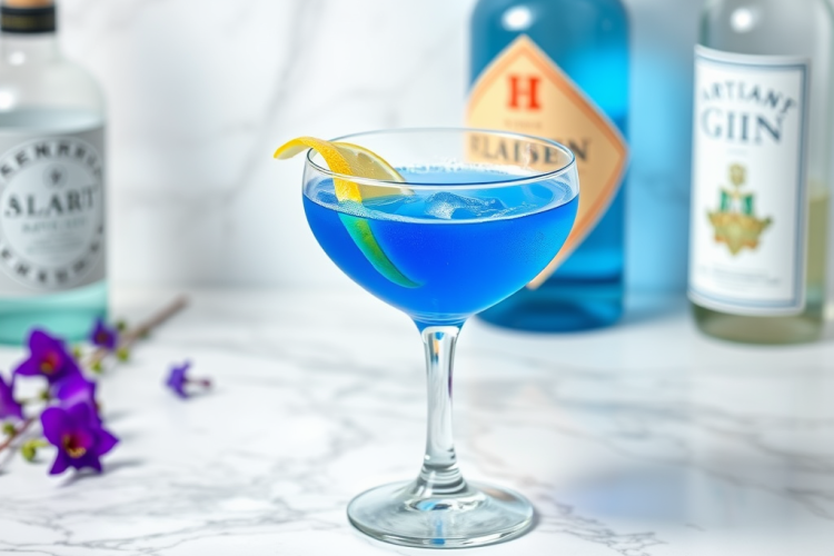 Butterfly Pea Flower Gin Sour: A Color-Changing Cocktail Masterpiece