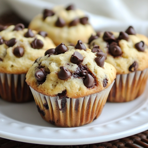Chocolate Chip Cream Cheese Muffins