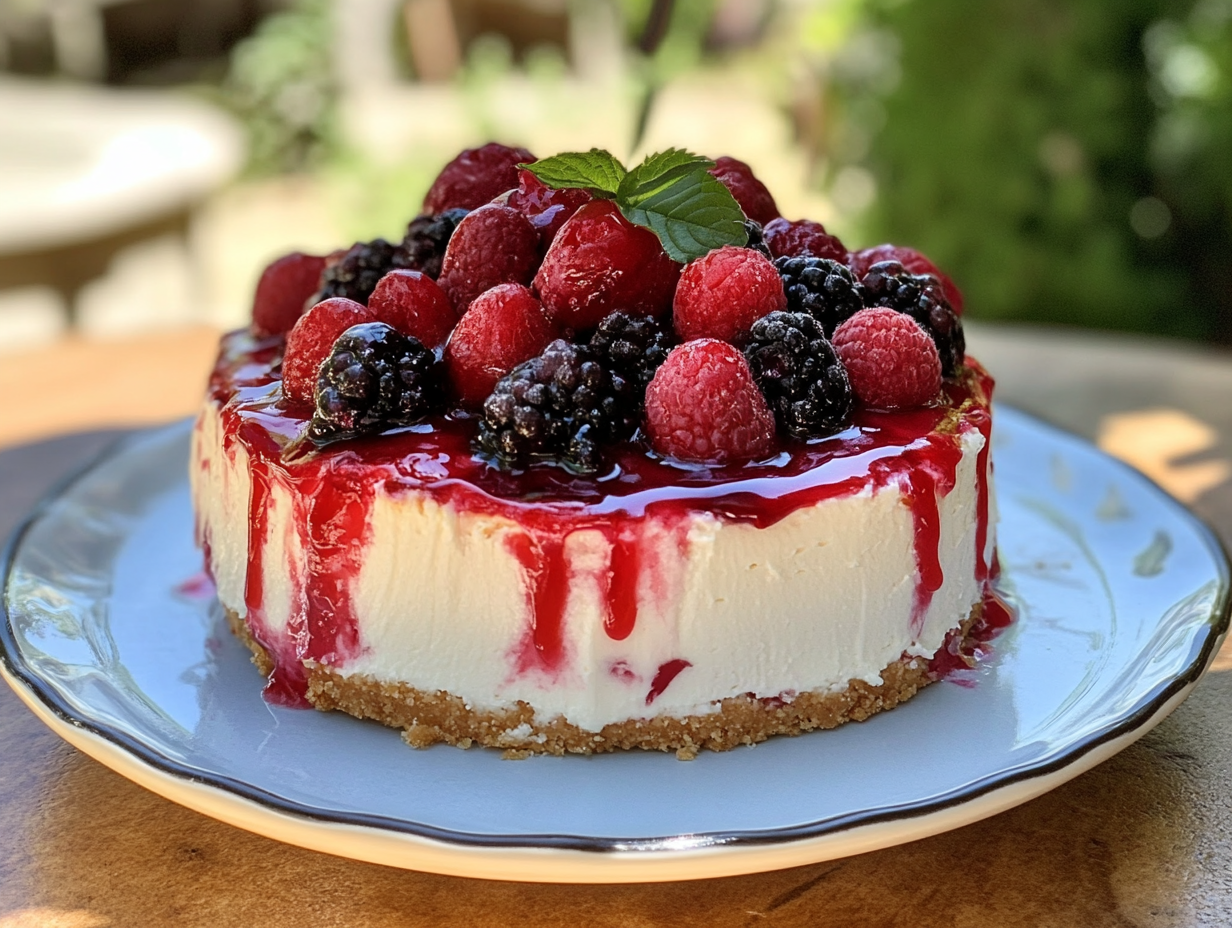 Classic Cheesecake with Spring Berries