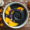 Easy Coconut Black Rice Pudding with Mango Bliss