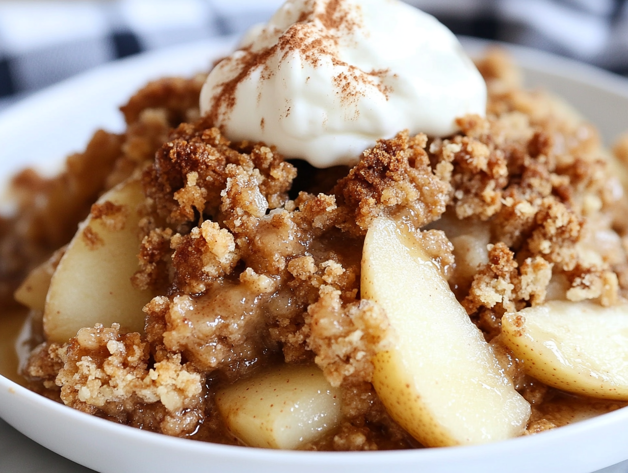 Comforting Apple and Pear Crumble