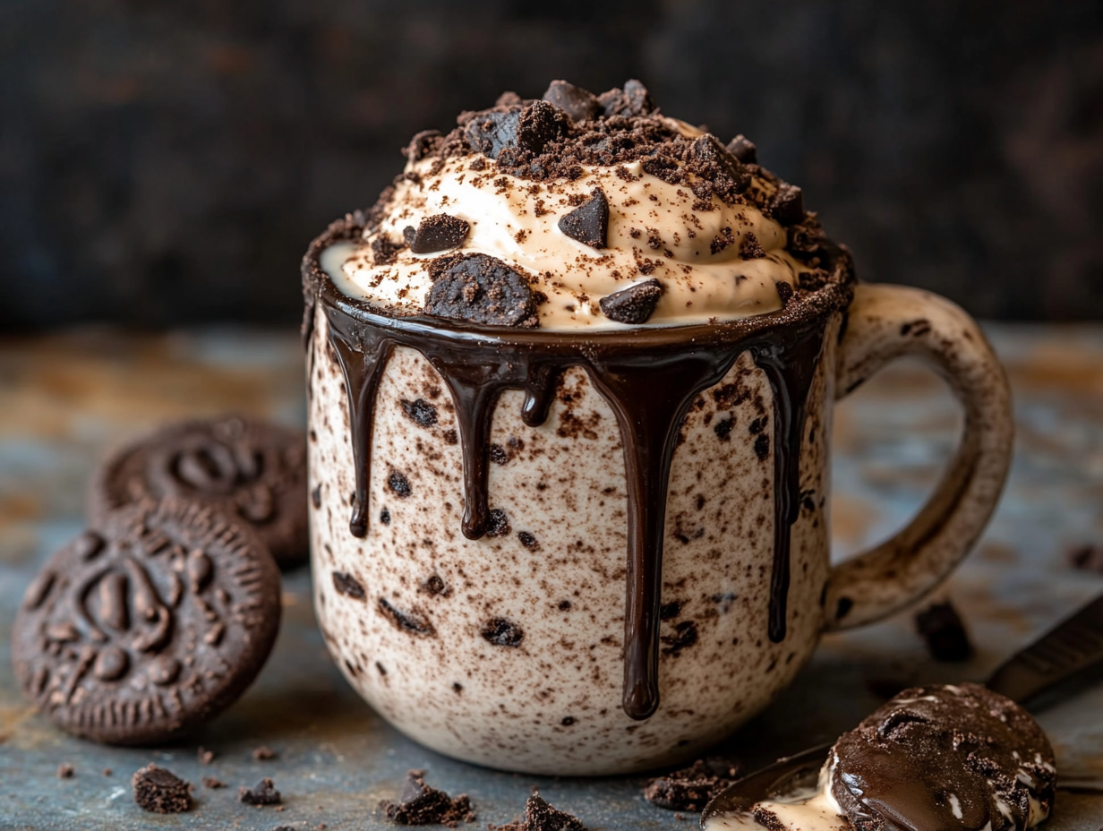Cookies and Cream Mug Cookie