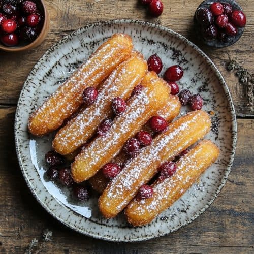 Cranberry Orange Churro Dough Recipe