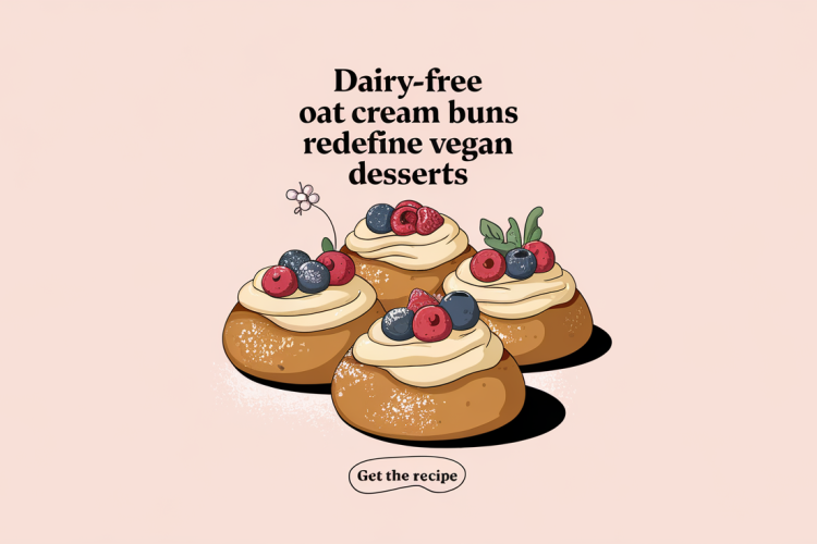Dairy-Free Oat Cream Buns Redefine Vegan Desserts