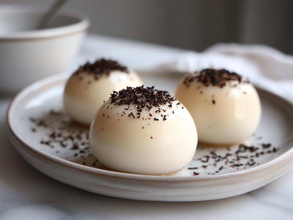 Earl Grey Tea-Infused Panna Cotta Eggs