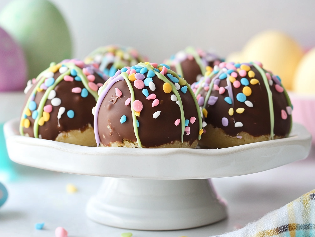 Easter Egg Cookie Dough Truffles