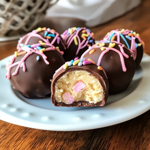 Easter Egg Cookie Dough Truffles