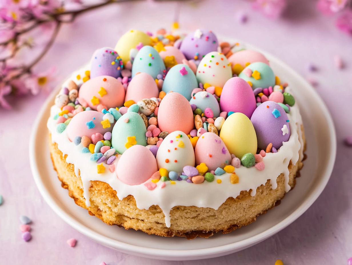 Easter Egg Sugar Cookie Cake