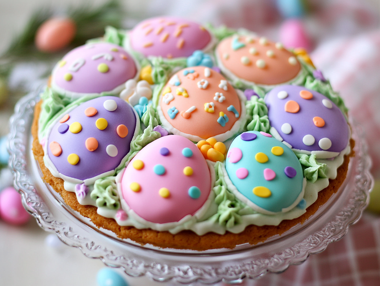 Easter Egg Sugar Cookie Cake