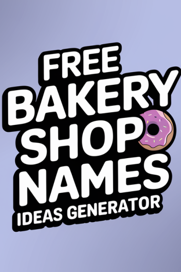 Free Bakery Shop Names Ideas Generator