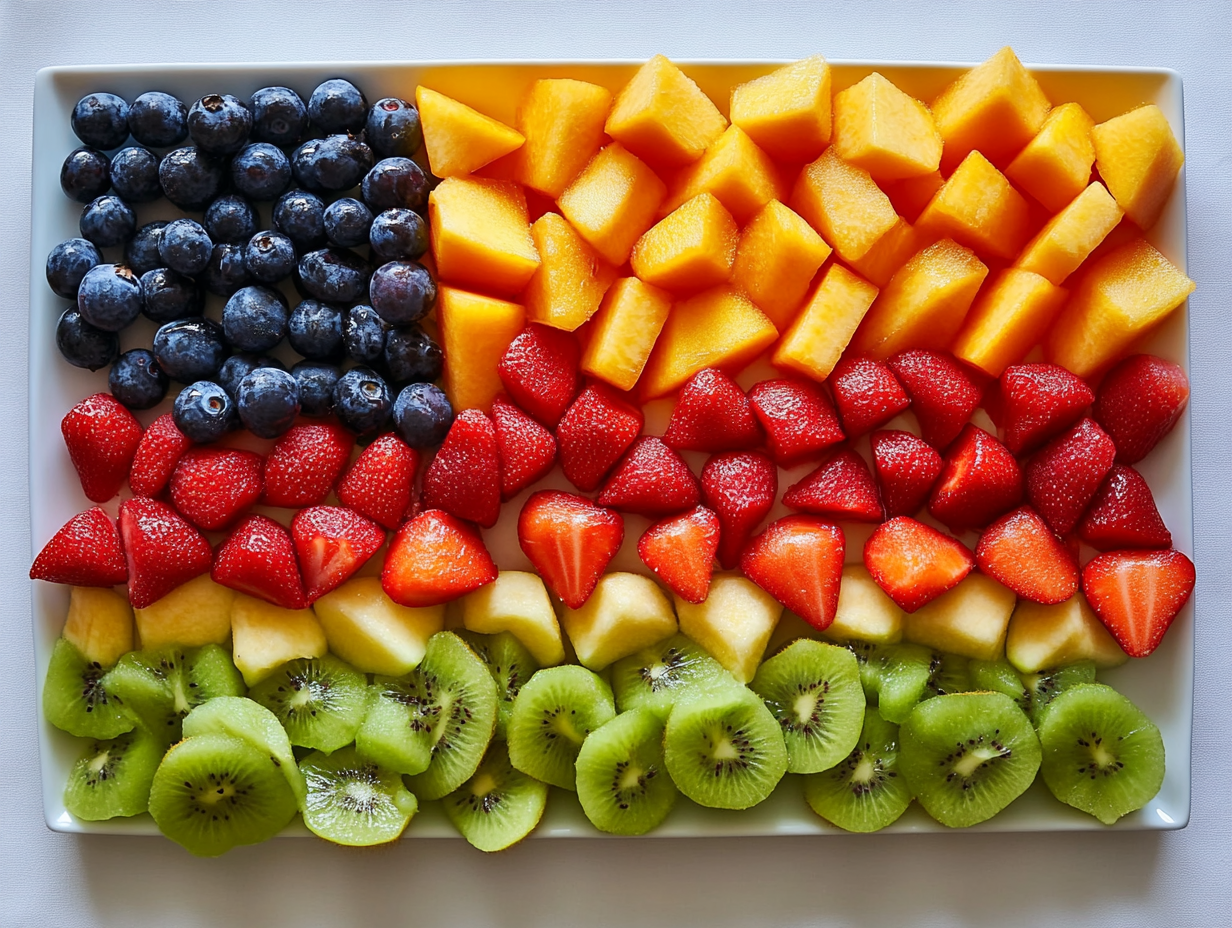 Fresh and Festive Fruit Flag Platter