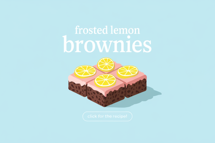 Frosted Lemon Brownies Recipe for Citrus Lovers