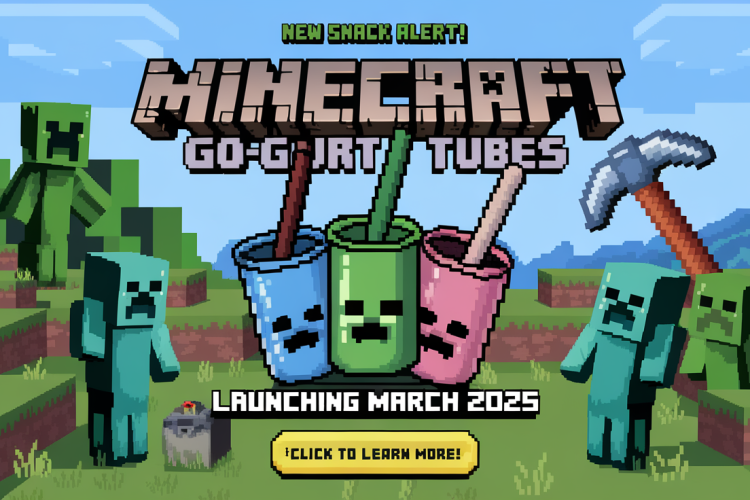 Minecraft Go-GURT Tubes Launch March 2025