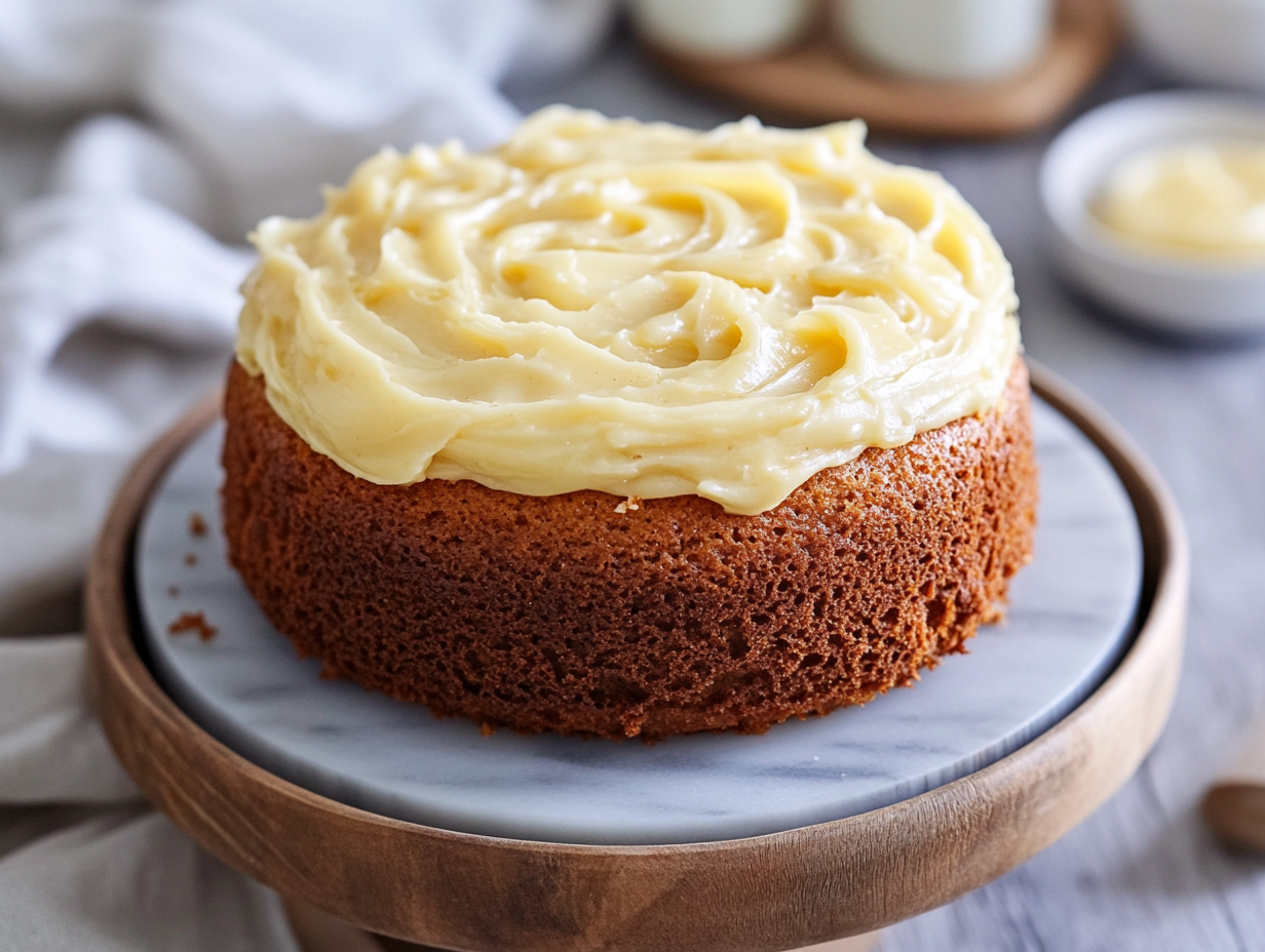 Golden Anzac Cake with Honey Icing
