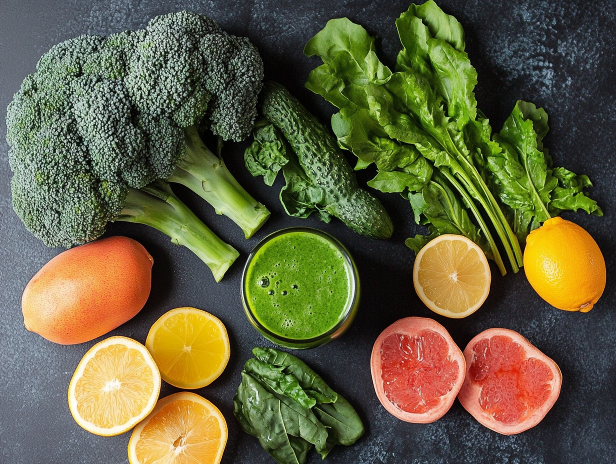 Green Smoothie ingredients
