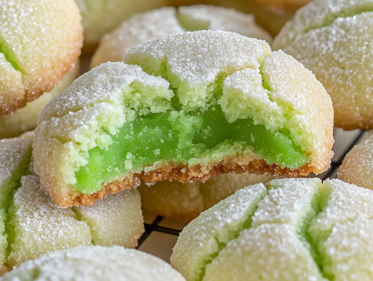 Green SunButter Surprise Cookies