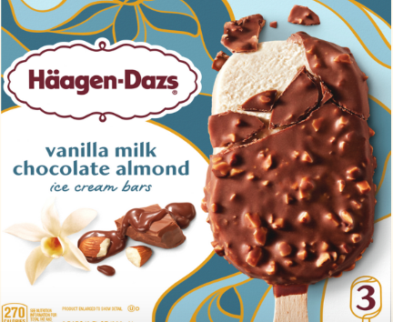 Häagen-Dazs Vanilla Milk Chocolate Almond Bars