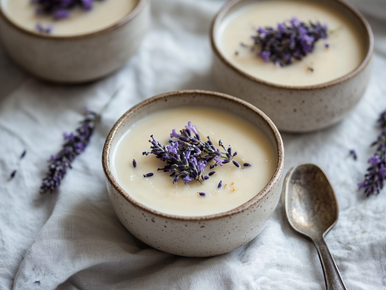 Honey-Lavender Panna Cotta