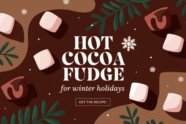 Hot Cocoa Fudge for Winter Holidays
