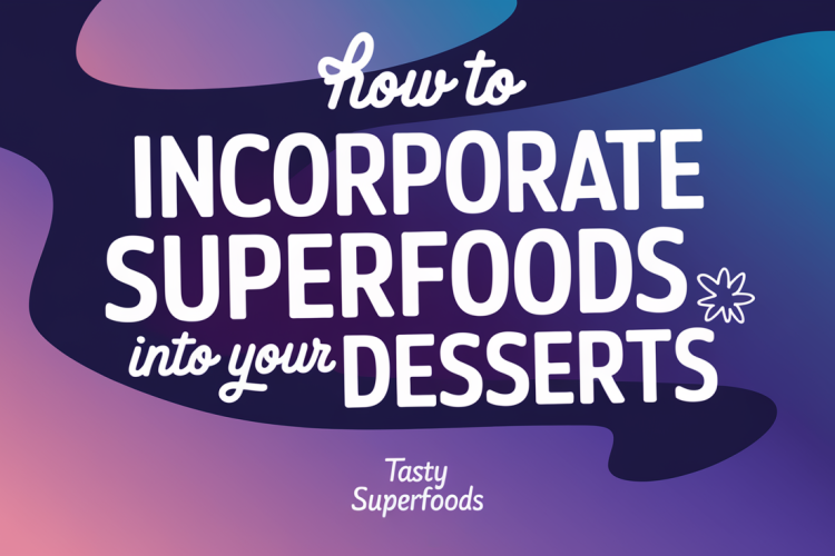 How To Incorporate Superfoods Into Your Desserts