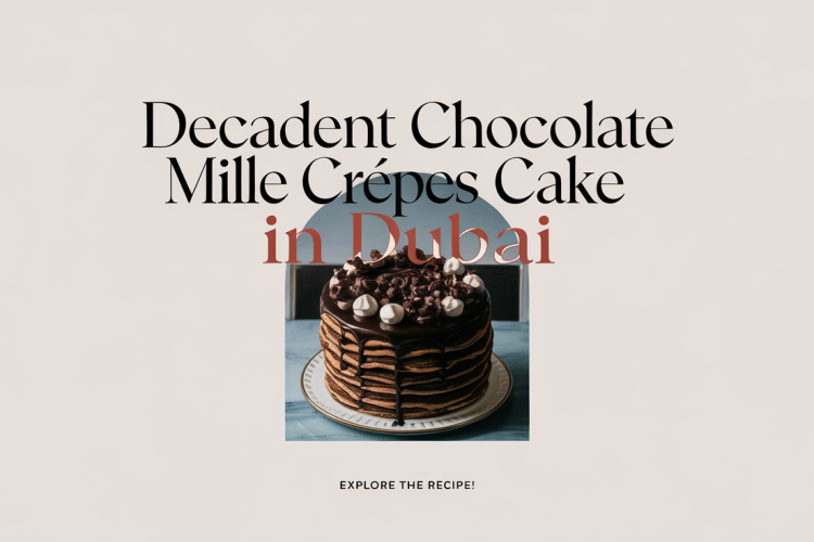 Lady M’s Dubai Chocolate Mille Crêpes Cake