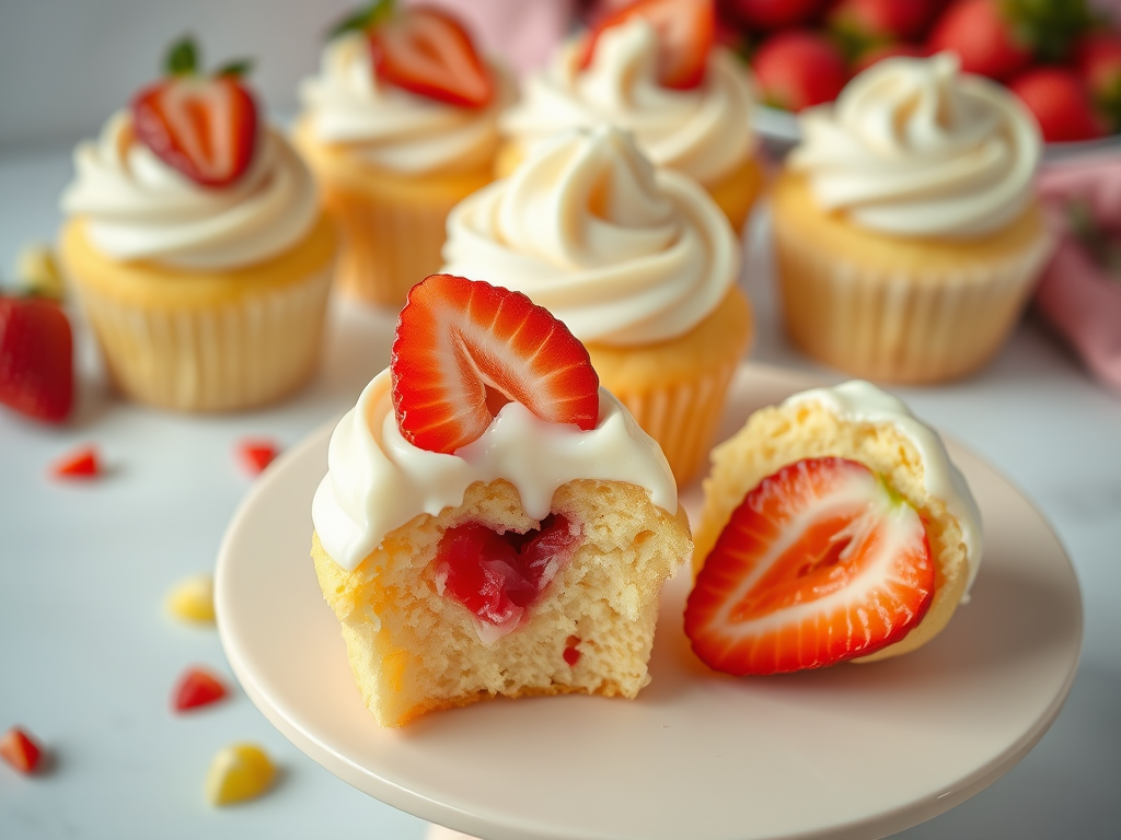 Lemon Cupcakes with Strawberry Filling 2025 03 22T143926.511Z