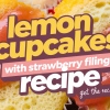 Lemon Cupcakes with Strawberry Filling Recipe