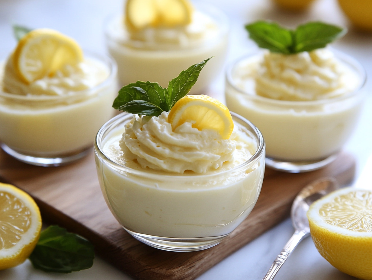 Lemon Ricotta Mousse Cups