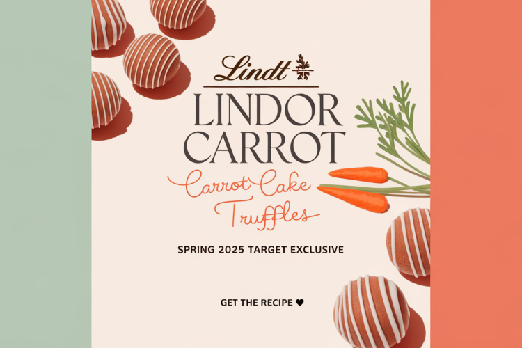 Lindt Lindor Carrot Cake Truffles Spring 2025 Target Exclusive