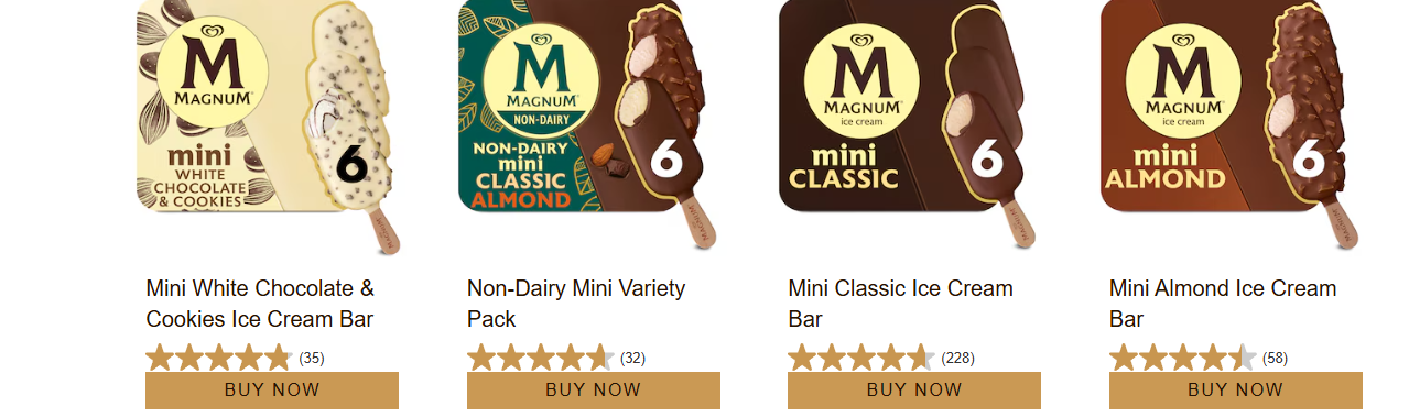 Magnum Mini Double Caramel Ice Cream Bars